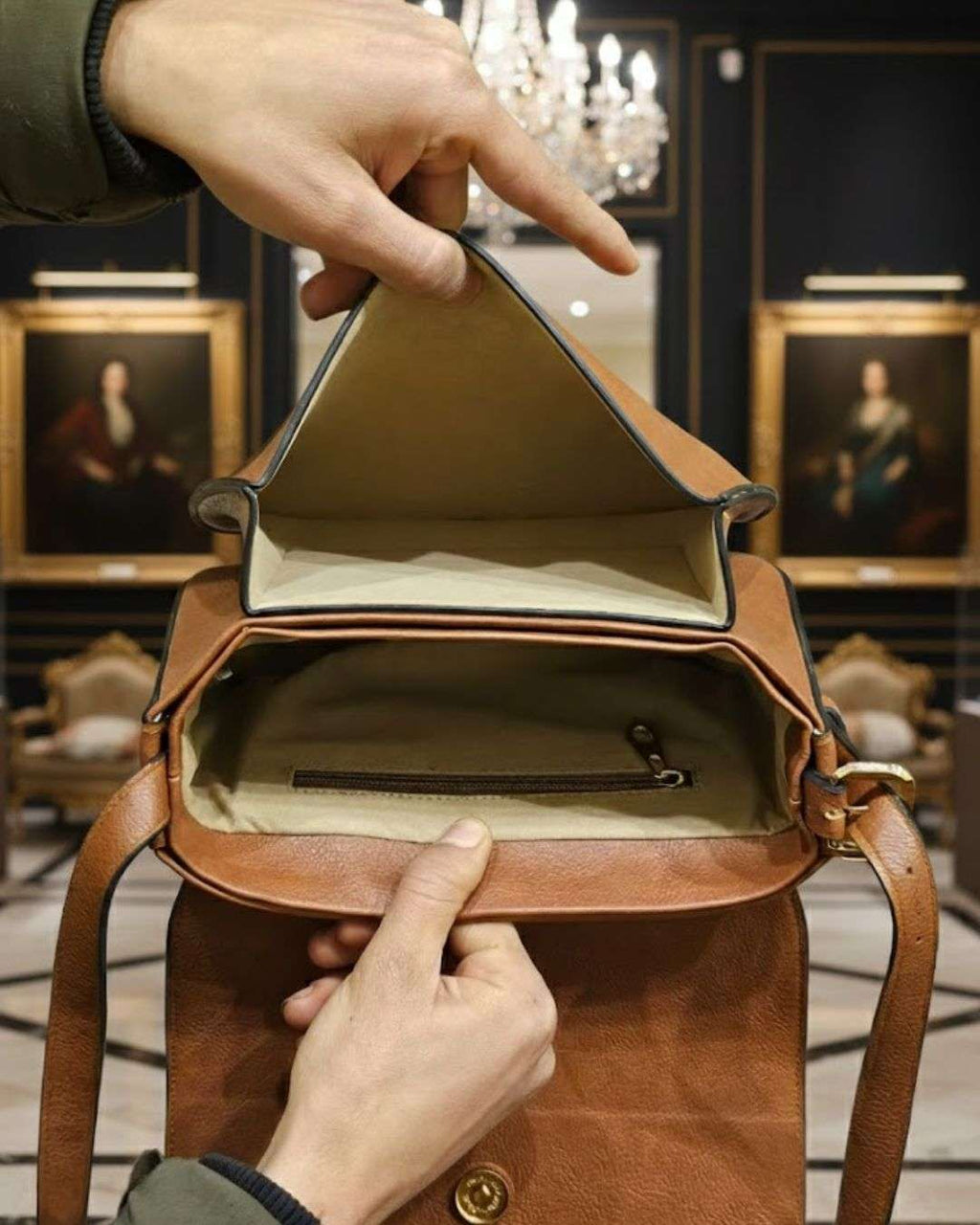 Leather Crossbody Bag Wear Luvensi