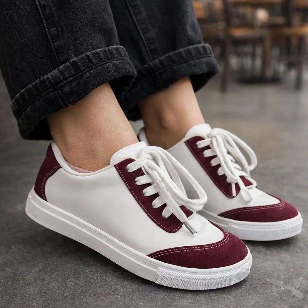 Synthetic Leather Casual Sneaker (41) Wear Luvensi