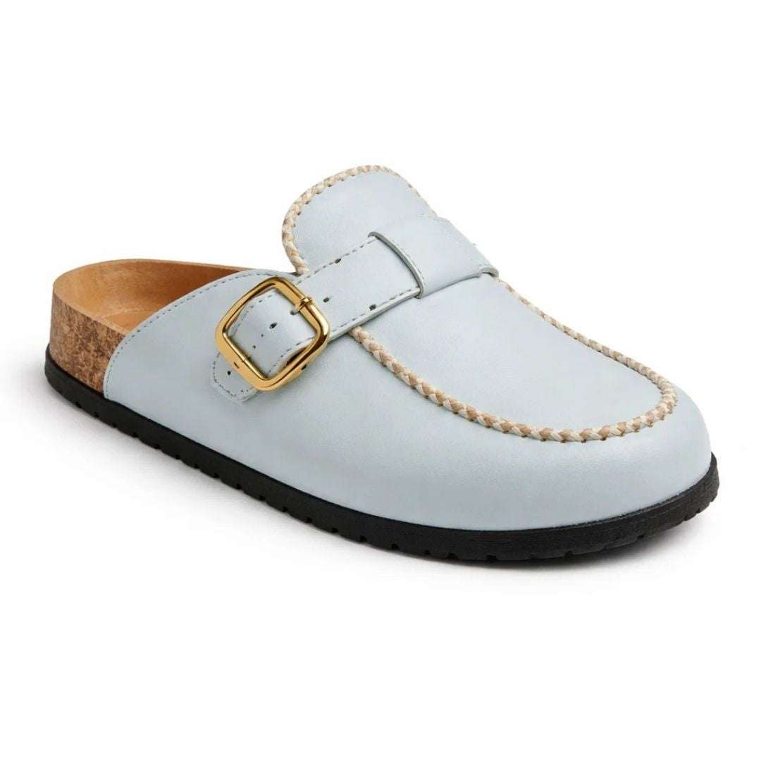 Women Natural Leather Mule Wear Luvensi