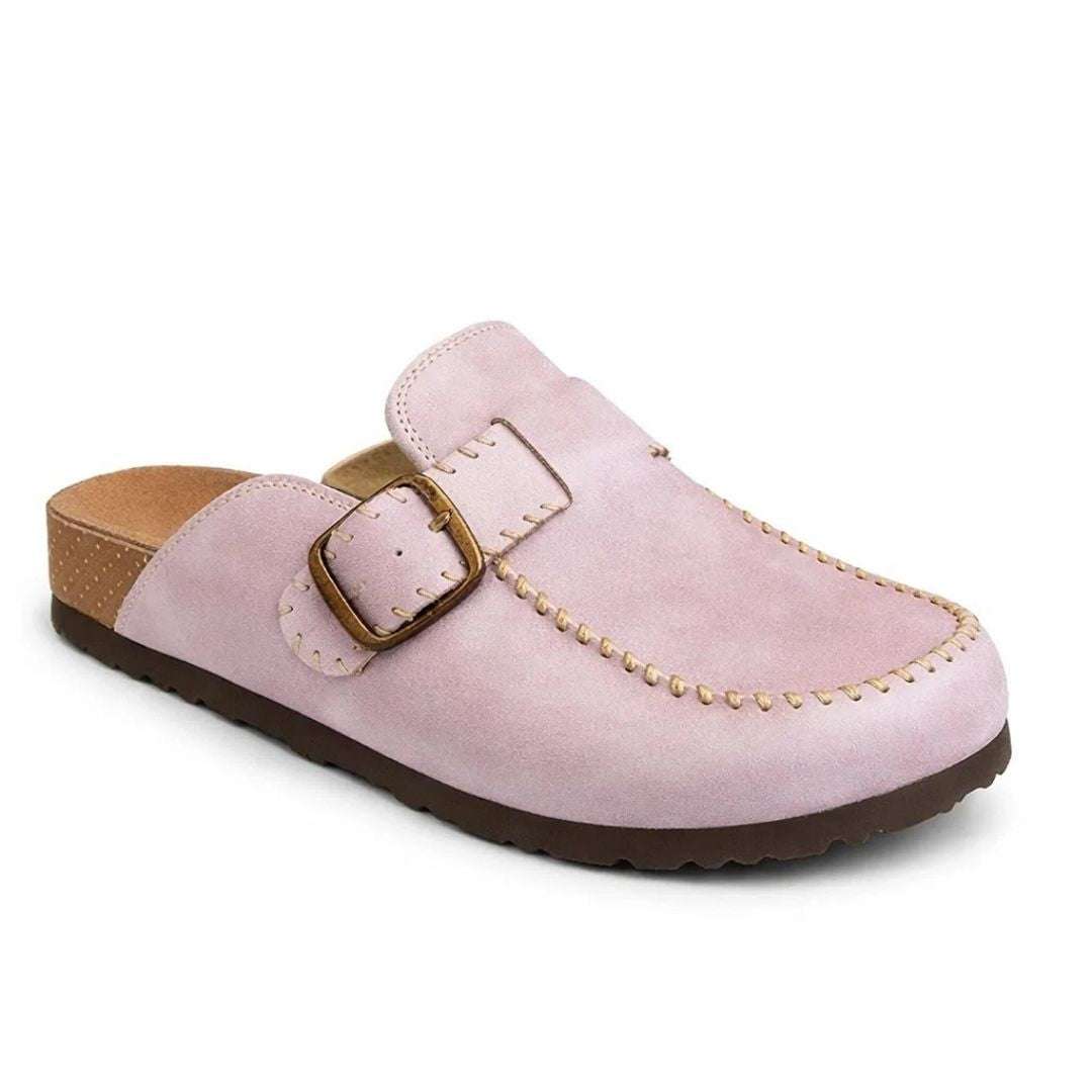 Women Natural Leather Mule Wear Luvensi