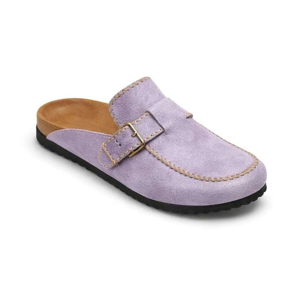 Women Natural Leather Mule Wear Luvensi