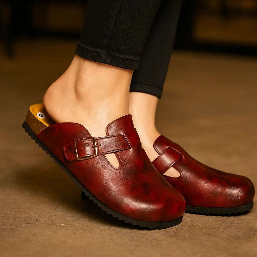 Women's Genuine Leather Clog Patina Edition Wear Luvensi