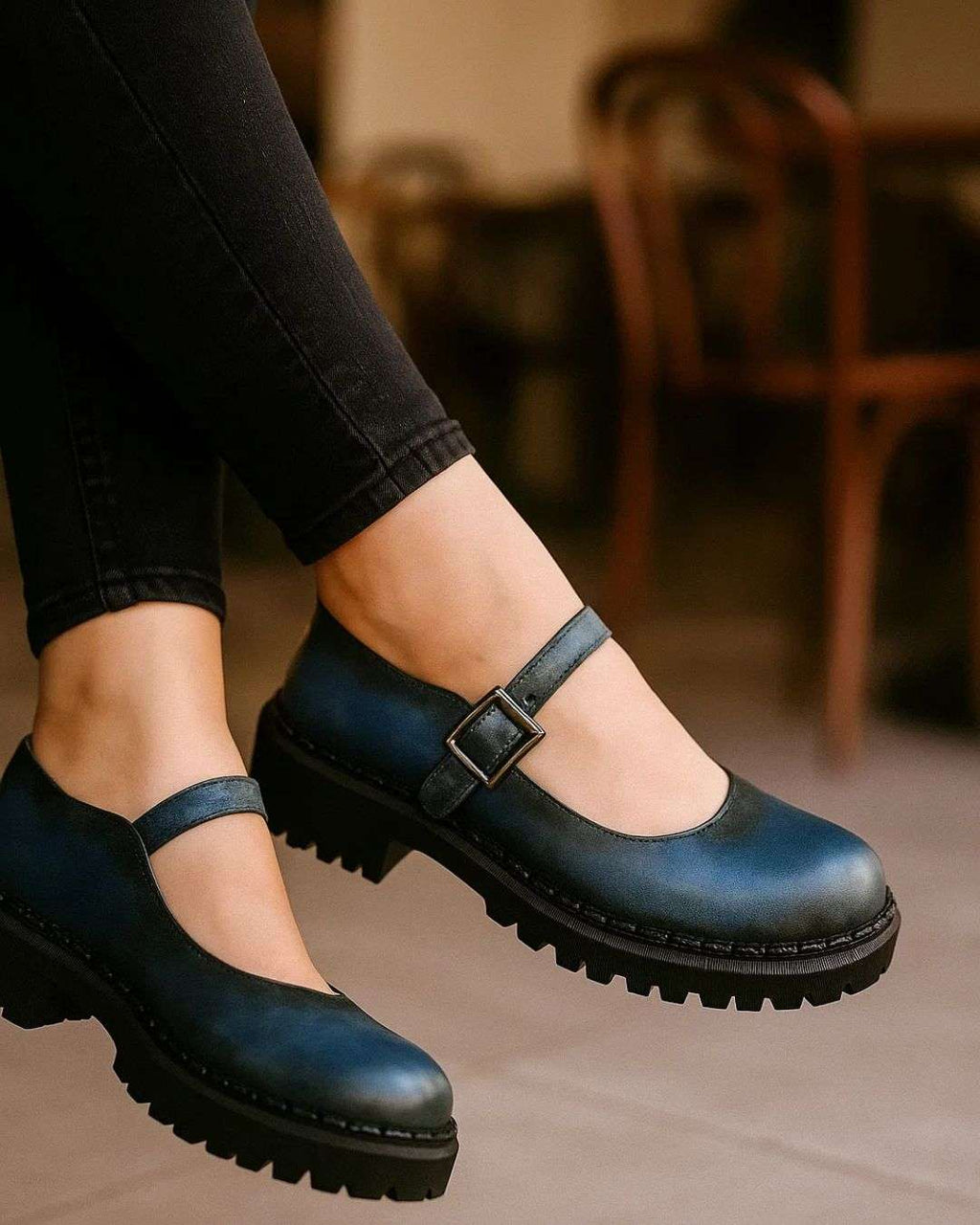 Mary Luxe Patina Loafer Wear Luvensi