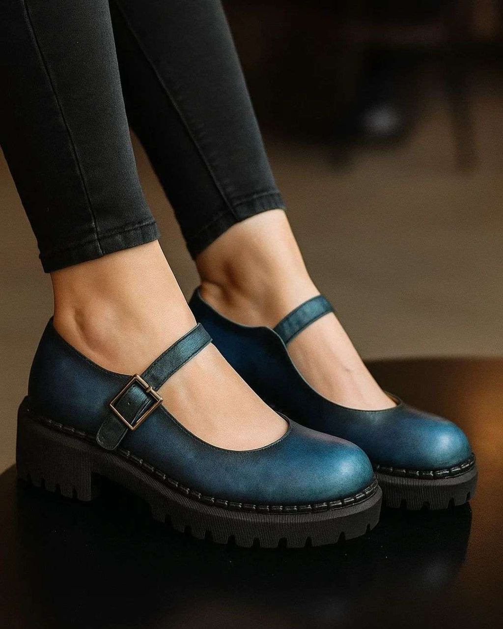 Mary Luxe Patina Loafer Wear Luvensi