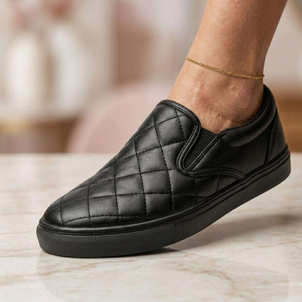 Stylish Quilted Slip-On Shoes for Women Wear Luvensi