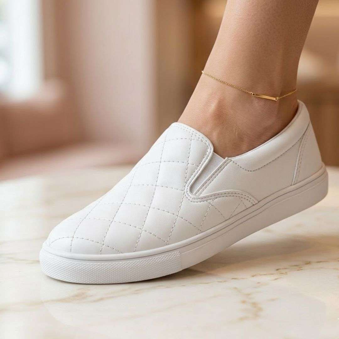 Stylish Quilted Slip-On Shoes for Women Wear Luvensi