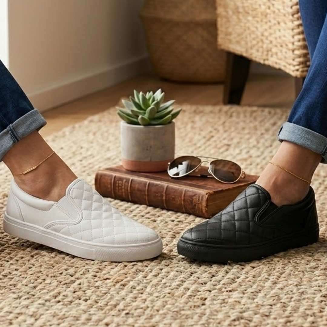 Stylish Quilted Slip-On Shoes for Women Wear Luvensi