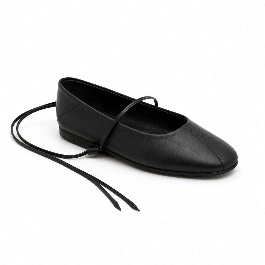 Lace-Up Ballet Flats Wear Luvensi