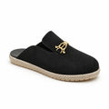 Mules with Gold Buckle