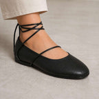 Lace-Up Ballet Flats Wear Luvensi