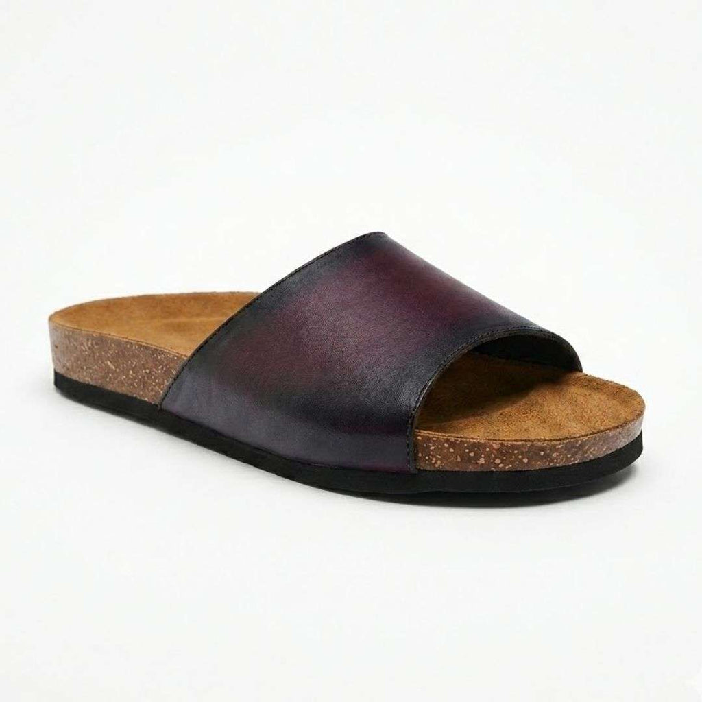 Genuine Leather Slipper Patina Edition Wear Luvensi