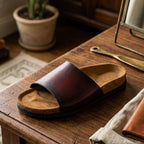 Genuine Leather Slipper Patina Edition Wear Luvensi