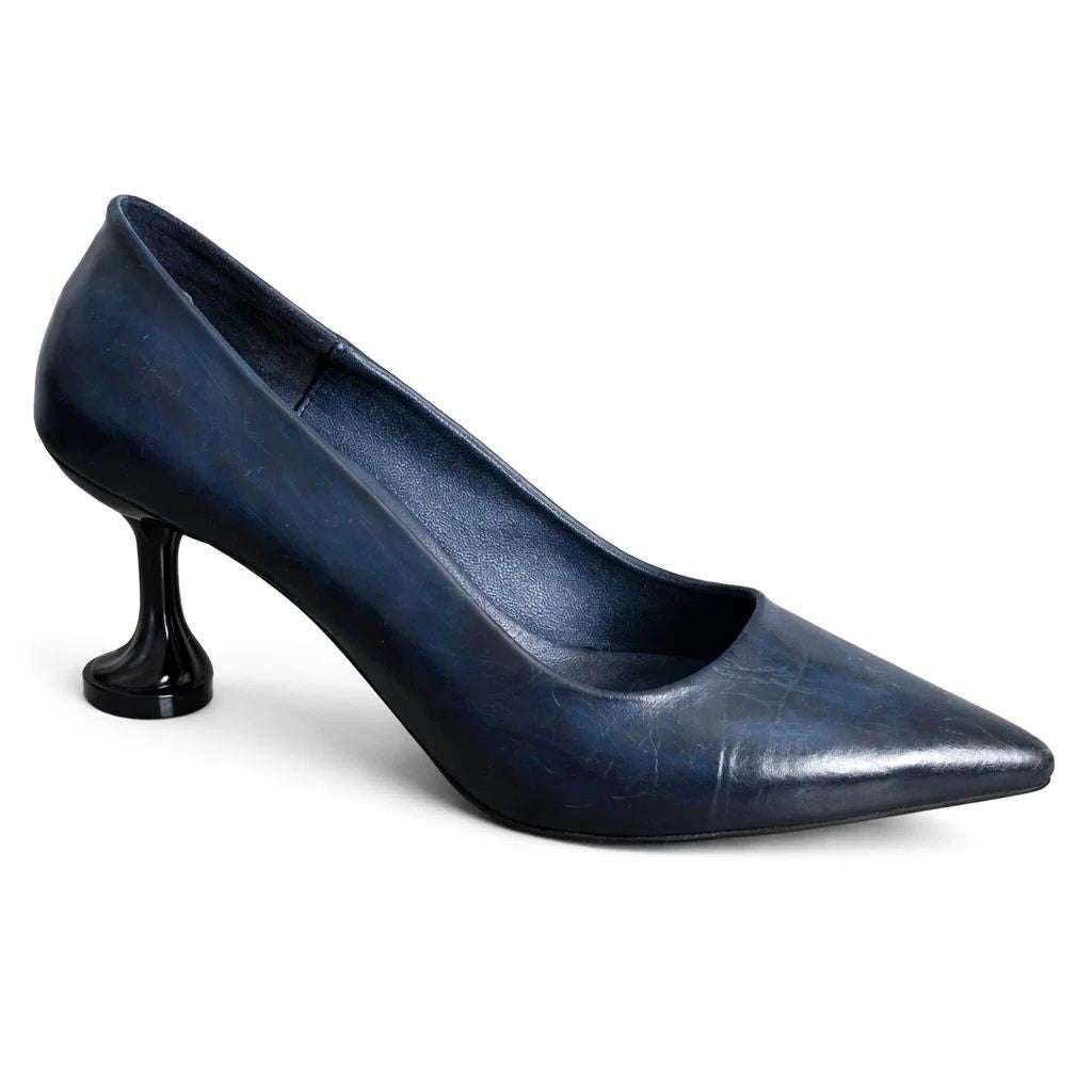 Women’s Heels Vintage Hand-Painted Patina Wear Luvensi