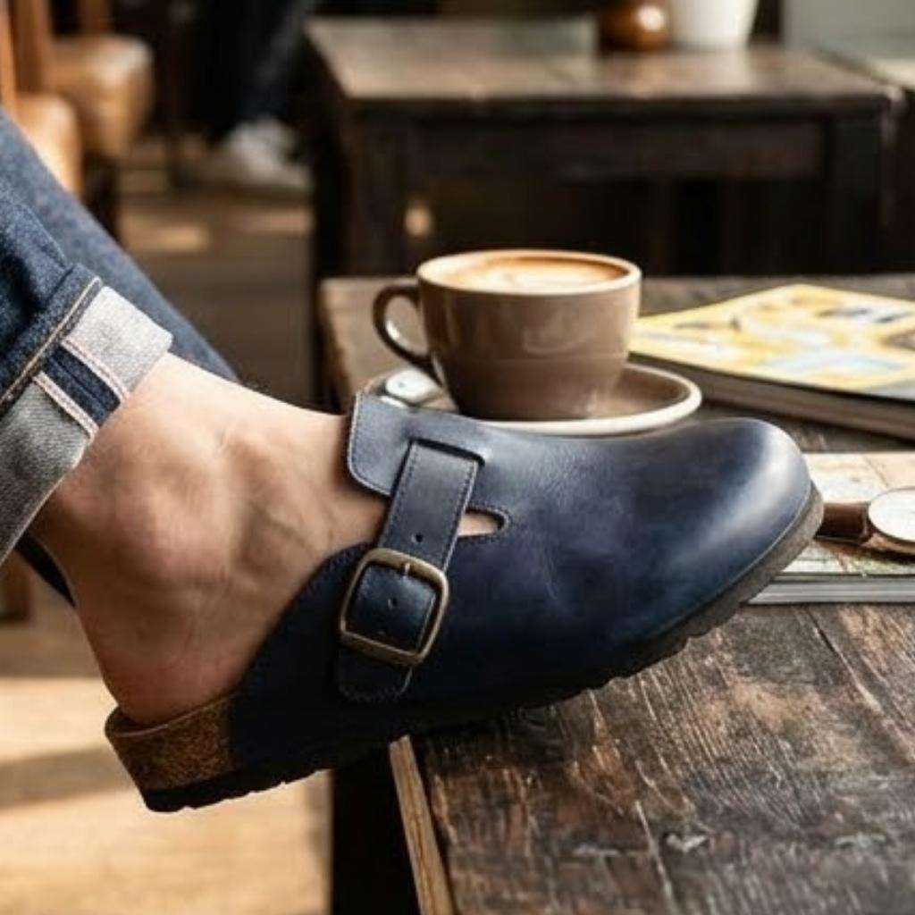 Men's Genuine-Leather Clog Patina Edition Wear Luvensi