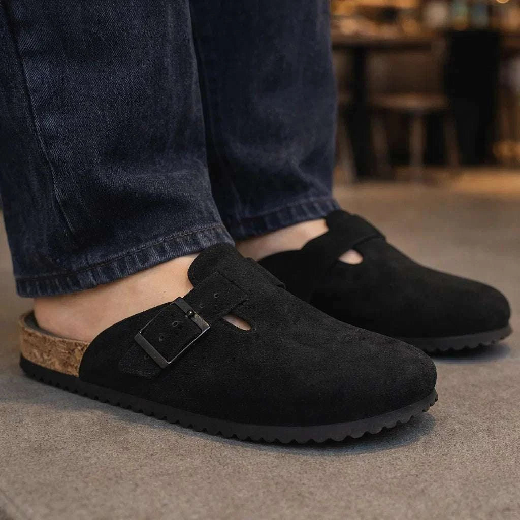 Men's Synthetic Leather Clogs Wear Luvensi